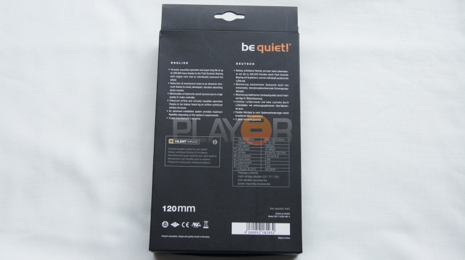 Be Quiet Silent Wings 2 120mm Box Back