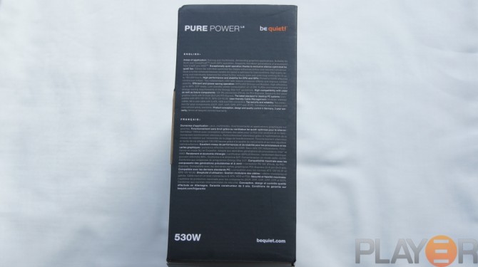 Be Quiet Pure Power L8 530W Box Side 1