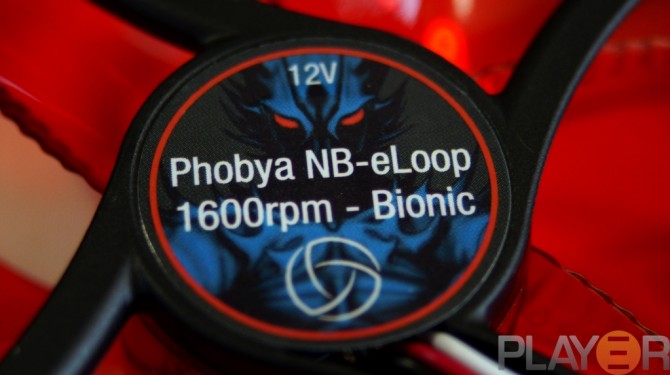 Phobya NBe-Loop 120mm Fan Back Fan Sticker