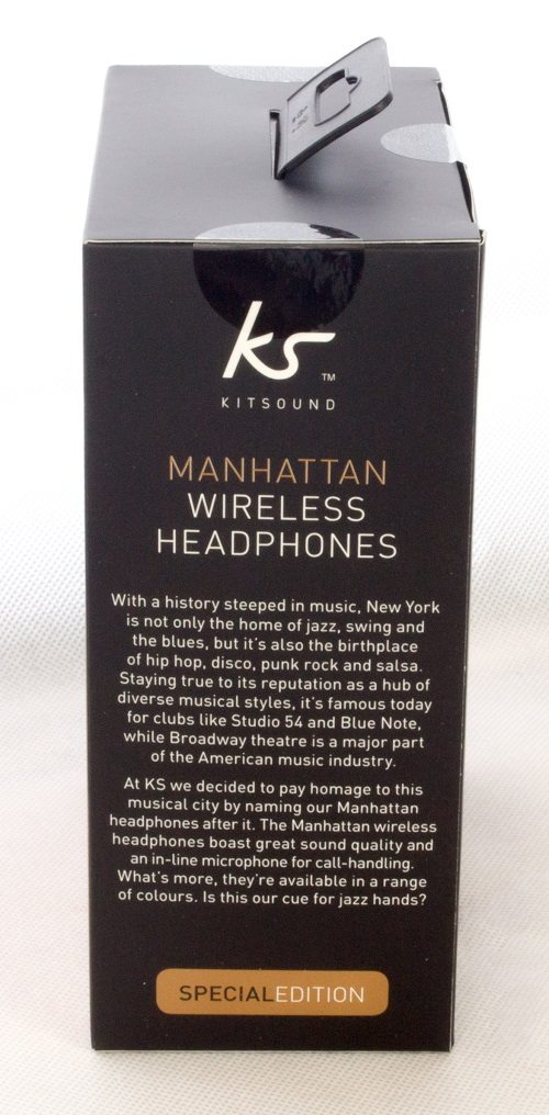 Kitsound Manhattan BT Headset box side