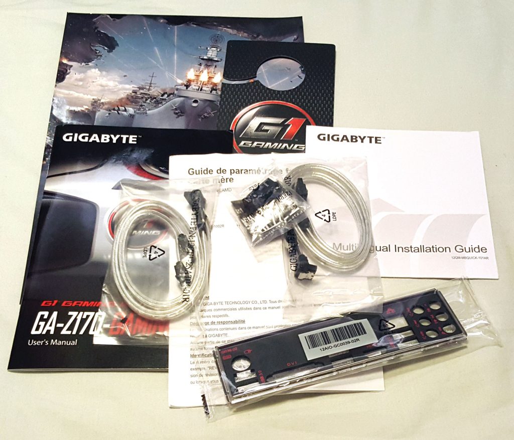 GIGABYTE Z170-Gaming K3 - Accessories